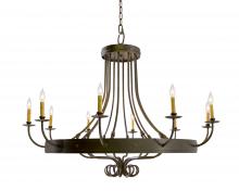 Meyda Blue 116321 - 50" Wide Silvana 10 Light Chandelier