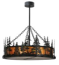Meyda Blue 116636 - 36"Wide Tall Pines Inverted Pendant