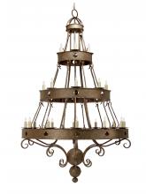 Meyda Blue 116981 - 78" Wide Avila 24 Light Three Tier Chandelier