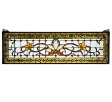 Meyda Blue 119444 - 33"W X 10"H Fairytale Transom Stained Glass Window