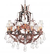 Meyda Blue 120330 - 36" Wide French Baroque 16 Light Chandelier