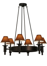 Meyda Blue 136453 - 36"W Calais 6 LT Chandelier