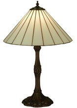 Meyda Blue 137668 - 26.5"H Duncan White Table Lamp