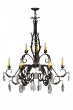 Meyda Blue 143064 - 38.5" Wide New Country French 9 Light Chandelier