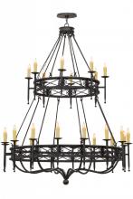 Meyda Blue 152111 - 70"W Gina 24 LT Two Tier Chandelier