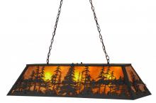 Meyda Blue 157852 - 48"L Tall Pines Oblong Pendant