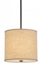 Meyda Blue 158218 - 12"W Cilindro Beige Textrene Pendant