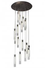 Meyda Blue 166925 - 36"W Cilindro 18 LT Cascading Pendant