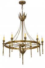 Meyda Blue 172362 - 36"W Amaury 10 LT Chandelier