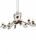 Meyda Blue 180340 - 68"L Christabel 10 LT Chandelier