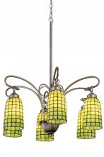 Meyda Blue 189454 - 26" Wide Terra Verde 6 Light Chandelier