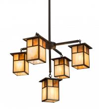 Meyda Blue 194883 - 32"Wide Hyde Park "T" Mission 5 Light Chandelier