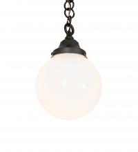 Meyda Blue 227609 - 8" Wide Revival Schoolhouse Mini Pendant