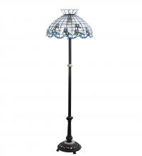 Meyda Blue 228513 - 62" High Roseborder Floor Lamp