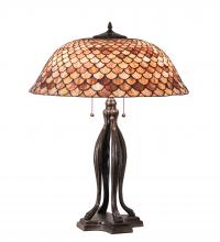 Meyda Blue 230385 - 30" High Fishscale Table Lamp