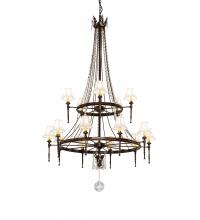 Meyda Blue 236985 - 48" Wide Amaury 15 Light Two Tier Chandelier