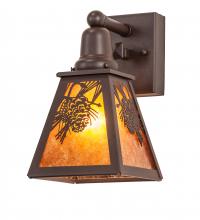 Meyda Blue 241798 - 6" Wide Winter Pine Wall Sconce