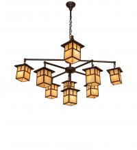 Meyda Blue 247801 - 50" Wide Hyde Park "T" Mission 9 Light Chandelier