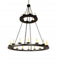 Meyda Blue 251559 - 60" Wide Loxley 24 Light Two Tier Chandelier