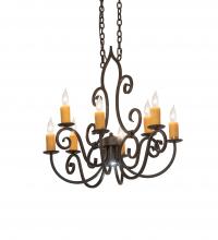 Meyda Blue 252470 - 36" Long Clifton 8 Light Chandelier