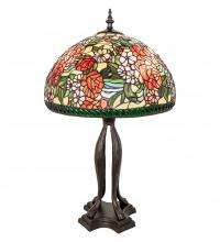 Meyda Blue 252596 - 33" High Romance Rose Table Lamp