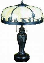 Meyda Blue 26904 - 24" High Poplar Leaf Table Lamp