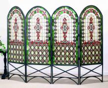 Meyda Blue 48808 - 80" Wide X 58" High Quatrefoil Classical Room Divider