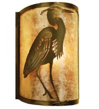 Meyda Blue 68186 - 8" Wide Heron Right Wall Sconce