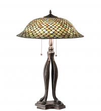 Meyda Blue 98134 - 30" High Fishscale Table Lamp