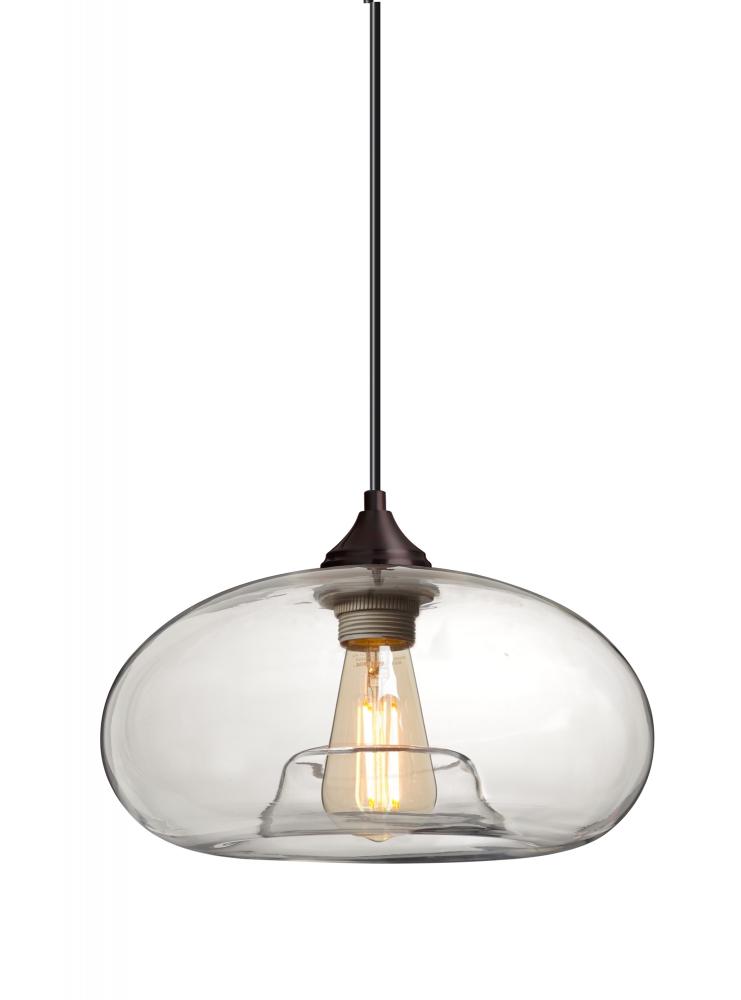 Besa Pendant Bana Bronze Clear 1x4W LED Filament