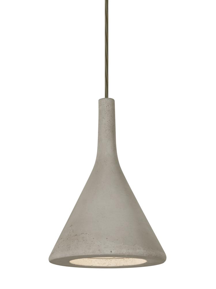 Besa Gala Pendant, Tan, Bronze Finish, 1x9W LED