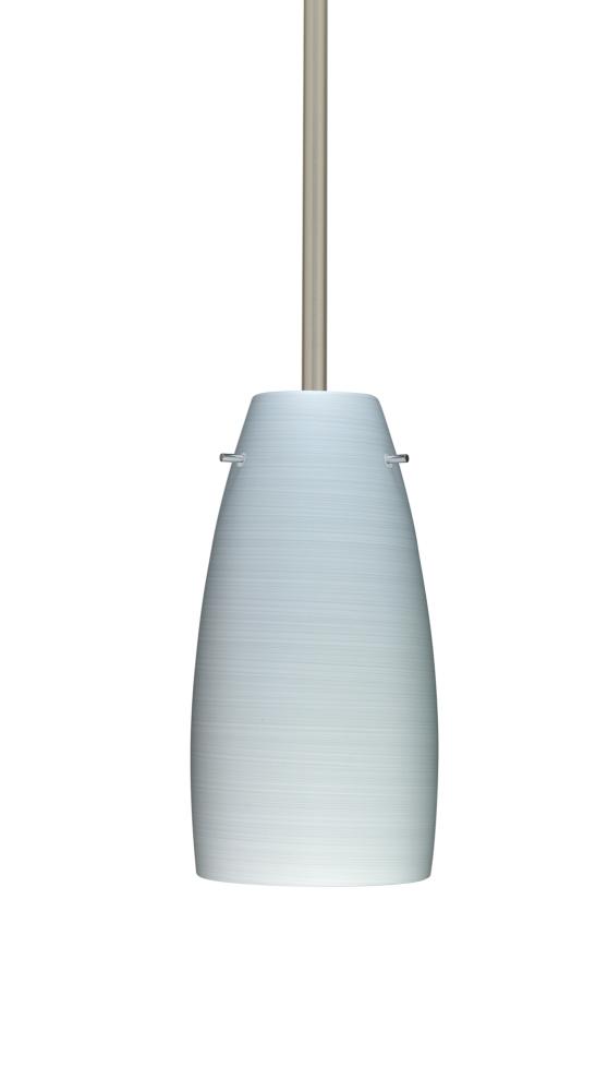 Besa Tao 10 Stem Pendant Satin Nickel Chalk 1x100W Medium Base