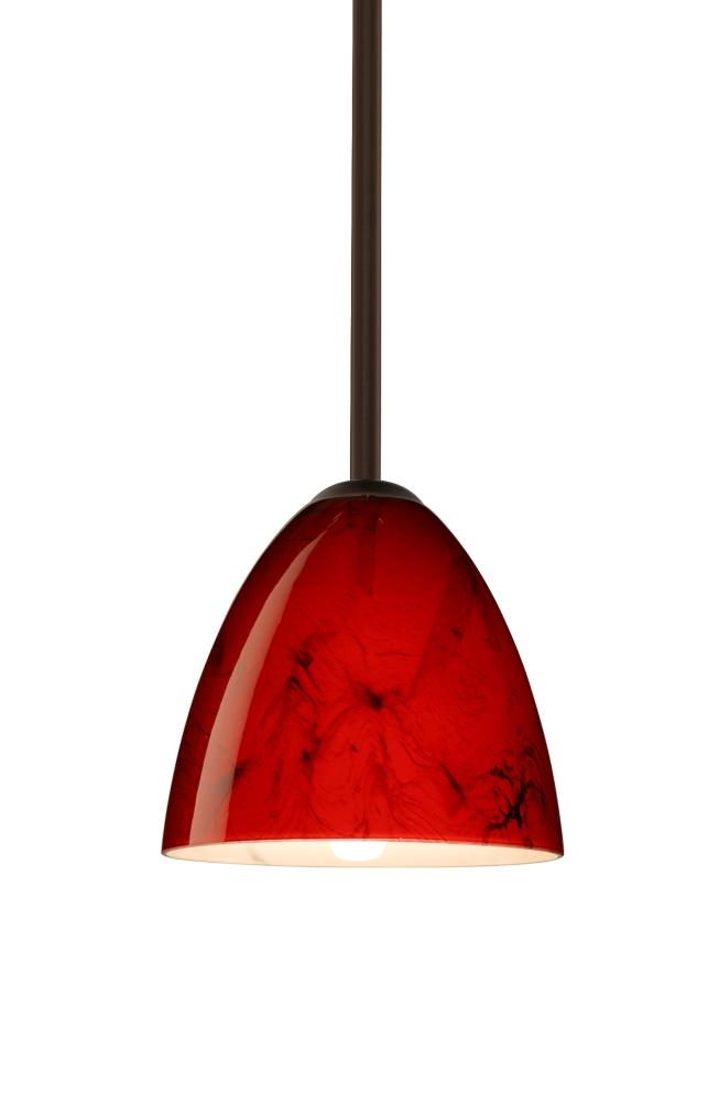 Besa Vila LED Pendant Magma Bronze 1x9W LED