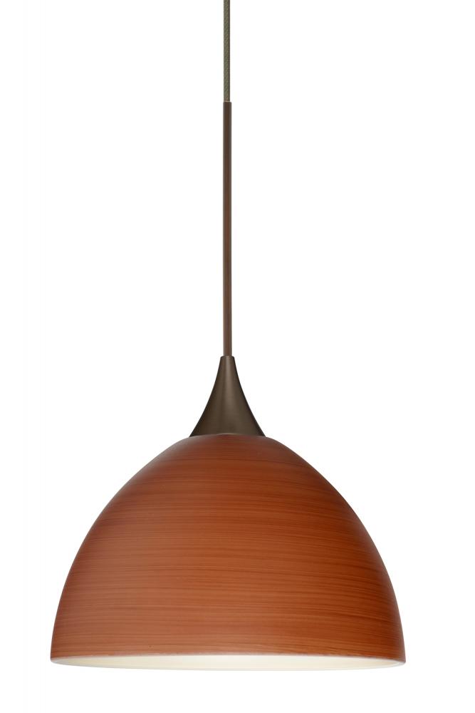 Besa Pendant Brella Bronze Cherry 1x6W LED