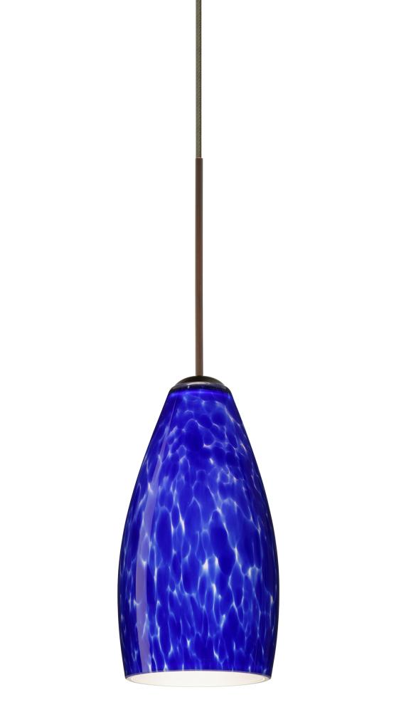 Besa Pendant Karli Bronze Blue Cloud 1x5W LED