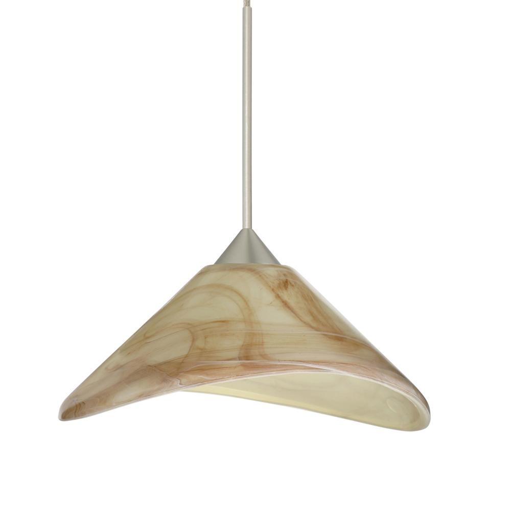 Besa Pendant Hoppi Satin Nickel Mocha 1x50W Halogen