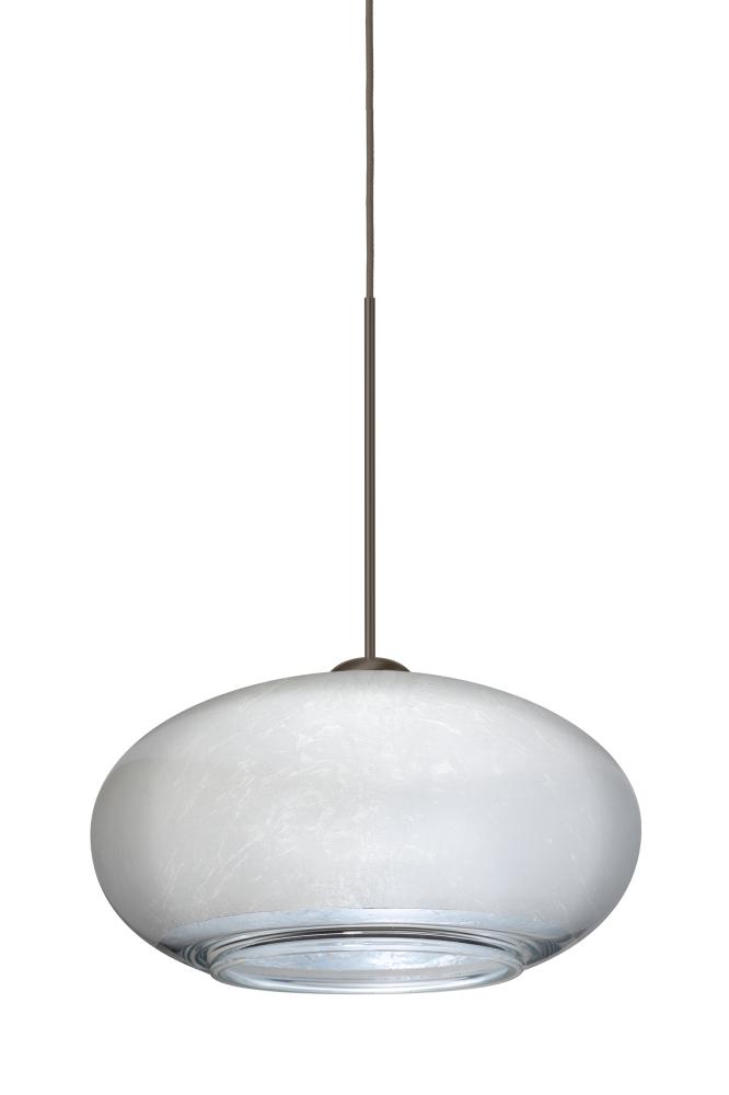 Besa Pendant Brio 7 Bronze Silver Foil 1x6W LED