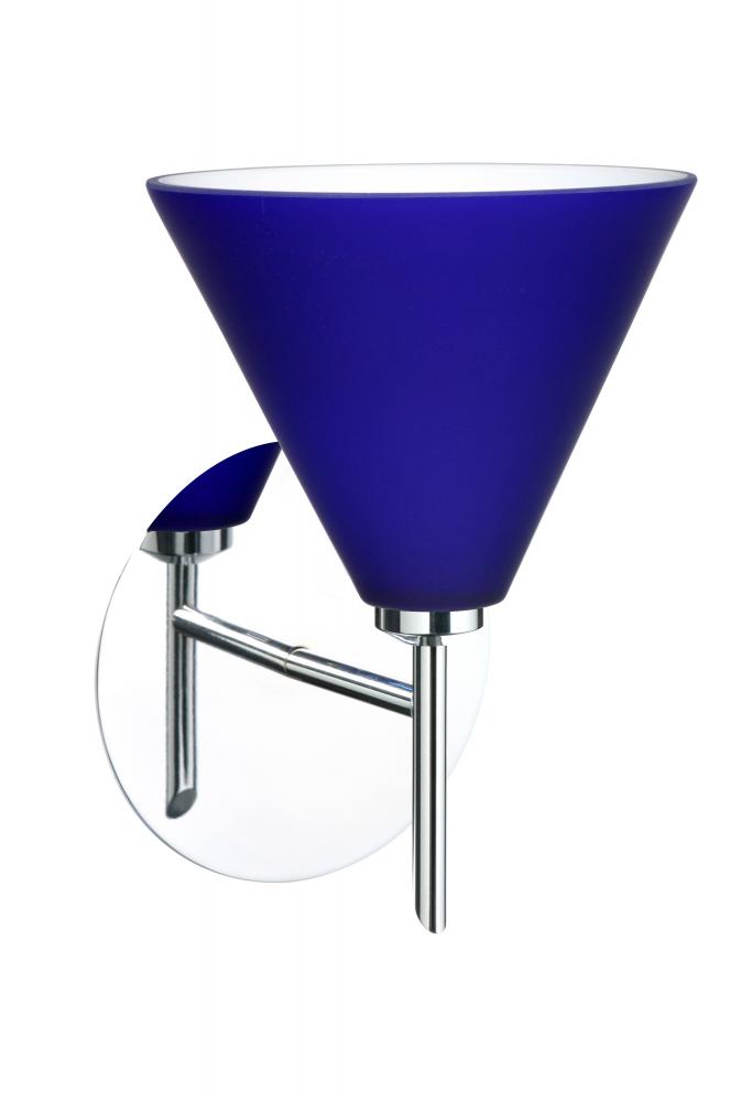 Besa Wall Kani Chrome Cobalt Blue Matte 1x40W G9