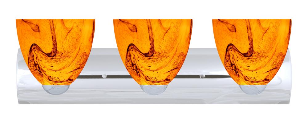 Besa Wall Sasha Chrome Habanero 3x9W LED