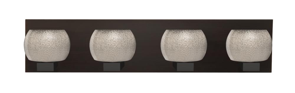 Besa, Keno Vanity, Smoke Sand, Bronze Finish, 4x3W LED