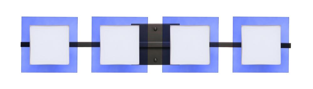 Besa Wall Alex Bronze Opal/Blue 4x5W LED