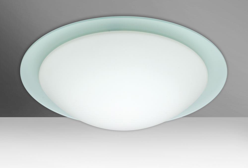 Besa Ceiling Ring 19 White/Frost Ring 3x60W Medium Base