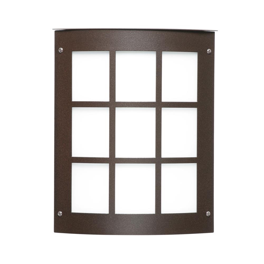 Besa Outdoor Moto 8 Grid Bronze White Acrylic 1x60W E12