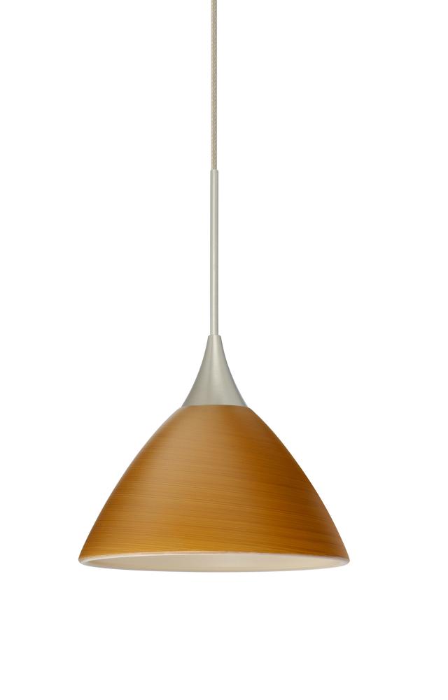 Besa Pendant For Multiport Canopy Domi Satin Nickel Oak 1x50W Halogen