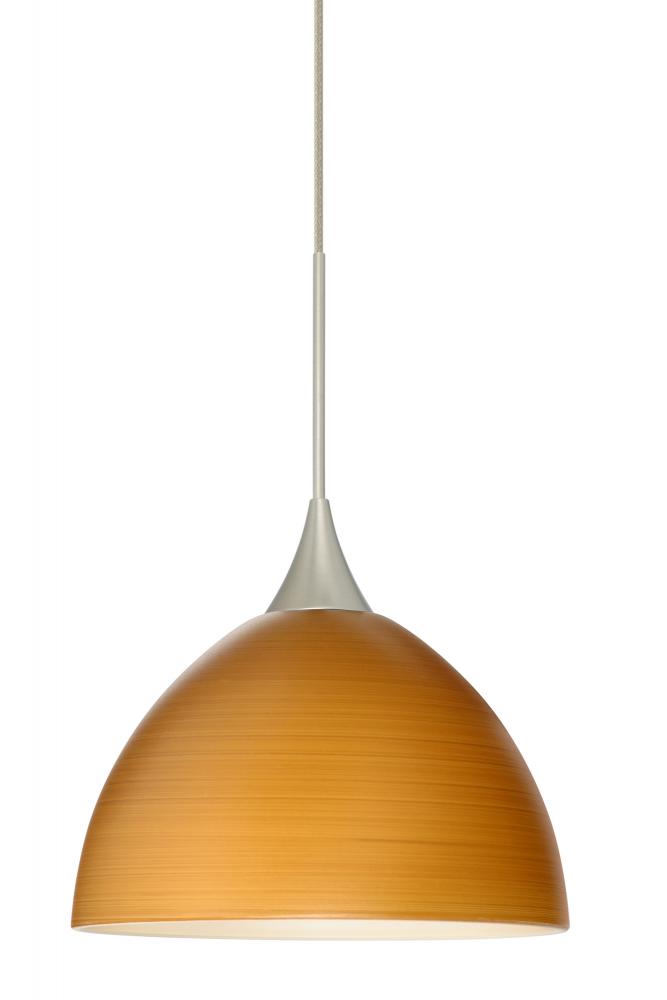 Besa Pendant For Multiport Canopy Brella Satin Nickel Oak 1x50W Halogen