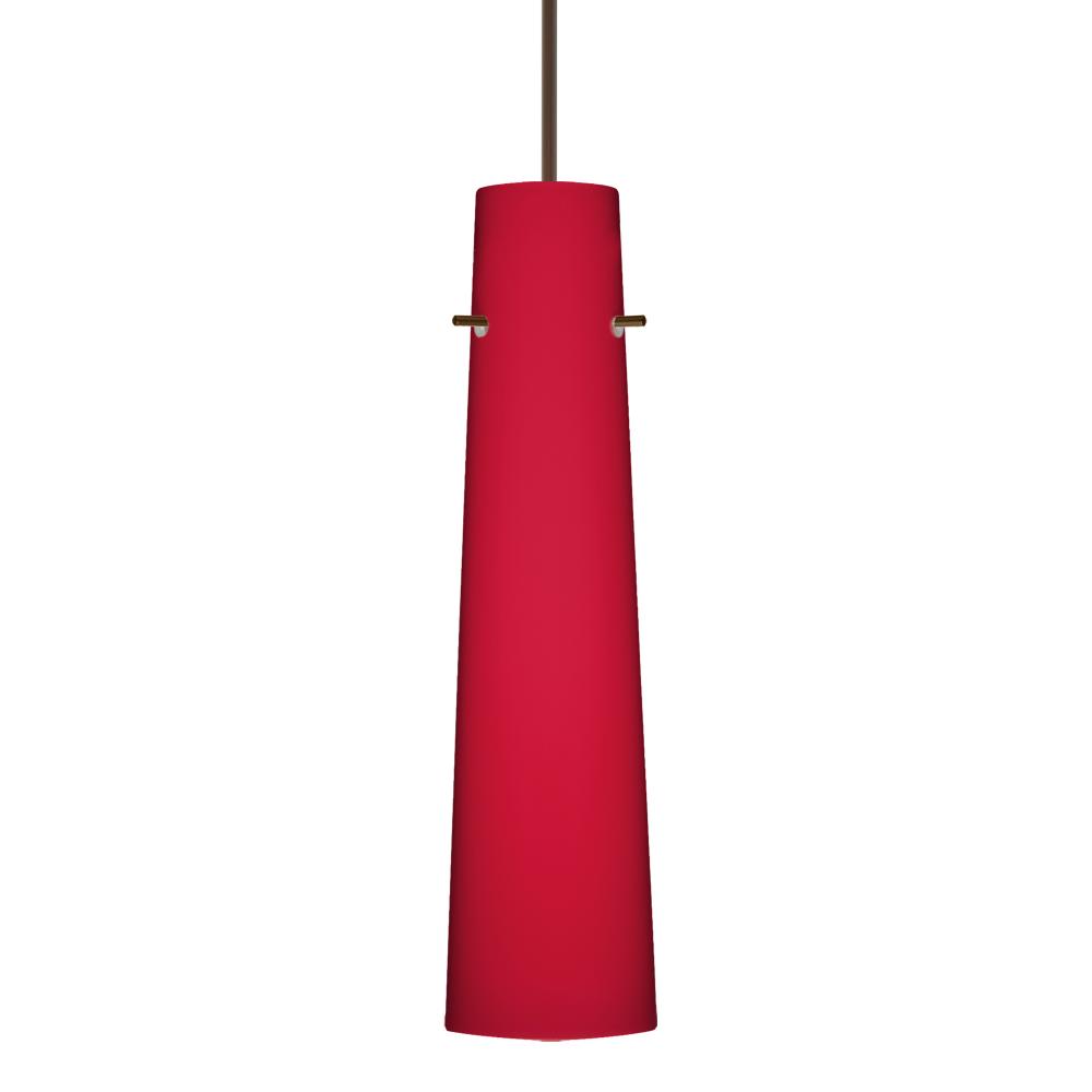 Besa Camino Pendant for Multiport Canopy Bronze Ruby Matte 1x50W Halogen