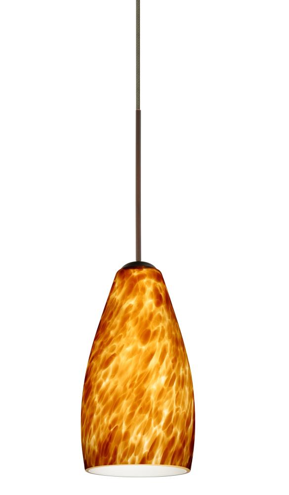 Besa Pendant For Multiport Canopy Karli Bronze Amber Cloud 1x50W Halogen