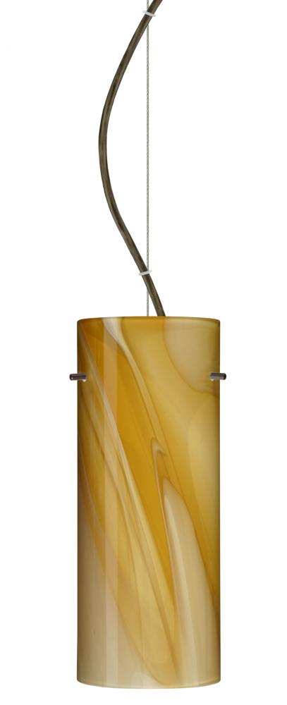 Besa Stilo 10 Cable Pendant Honey Bronze 1x100W A19