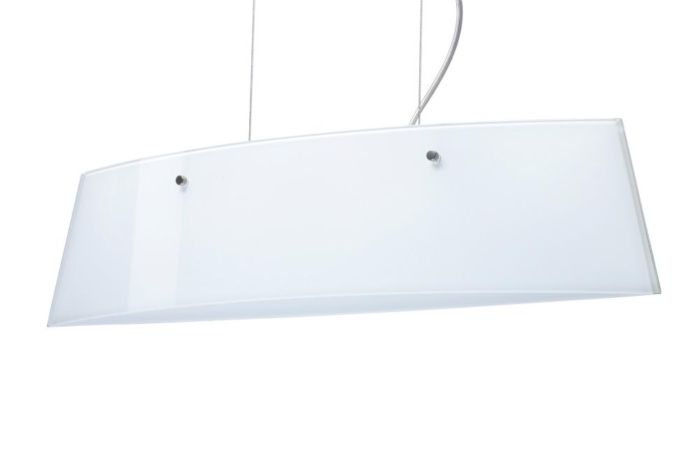 Besa Pendant Silhouette 28 Satin Nickel Opal Glossy 3x40W G9