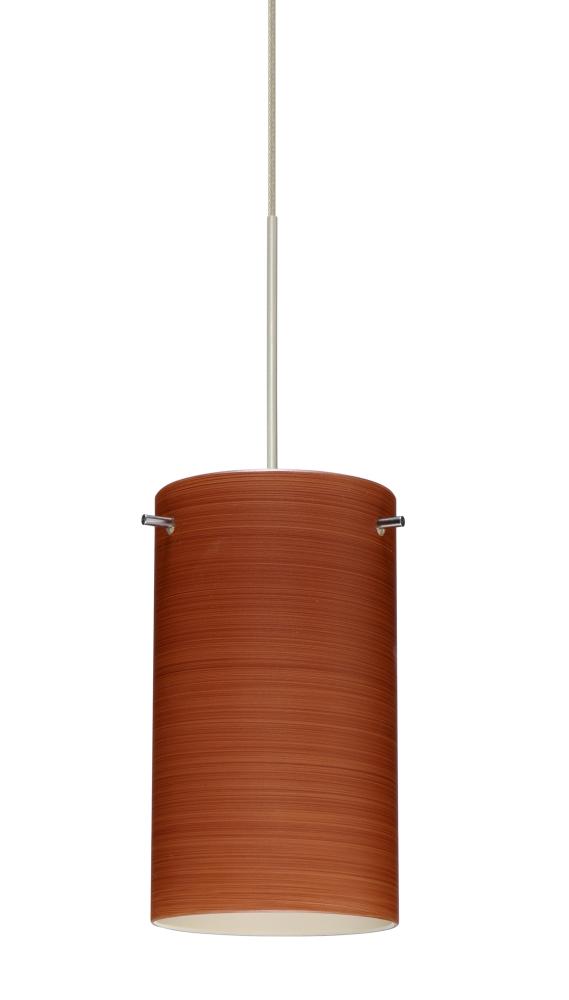 Besa Stilo 7 Pendant Cherry Satin Nickel 1x5W LED